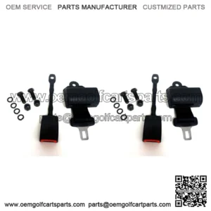 Universal Retractable Golf Cart Seat Belt Set of EZGO, Club Car, Yamaha