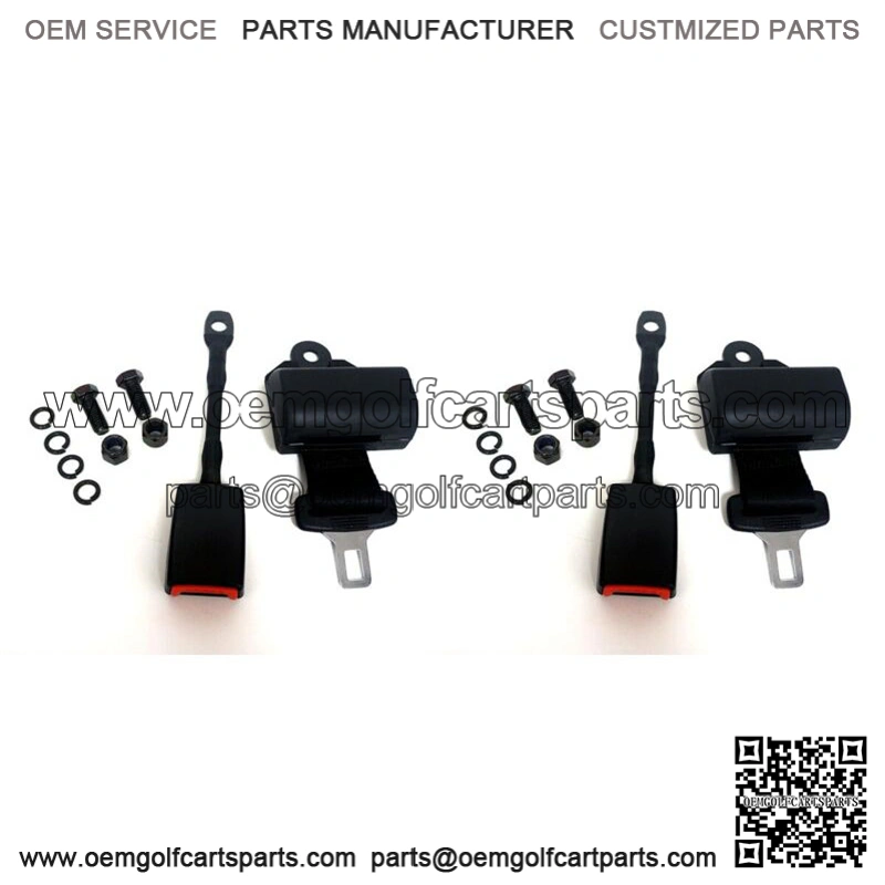 Universal Retractable Golf Cart Seat Belt Set of EZGO, Club Car, Yamaha