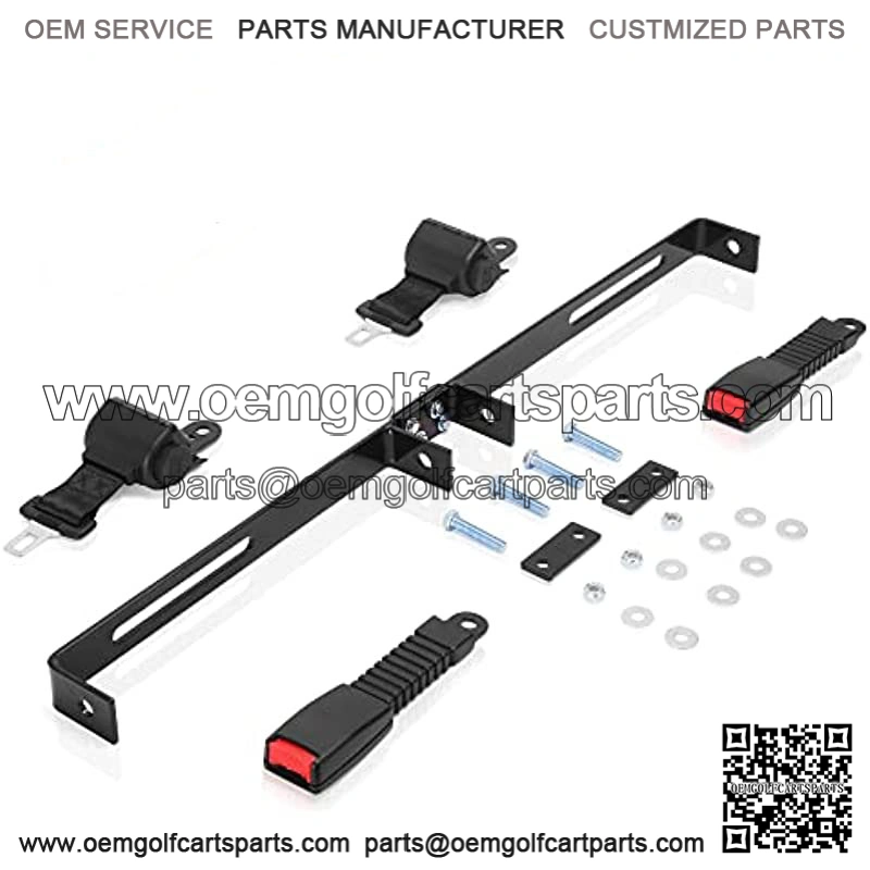 42" Golf Cart Seat Belts Kit with Bracket 35" x 6.9" Universal Fits 2 Passenger EZGO TXT Yamaha Club Car DS Precedent