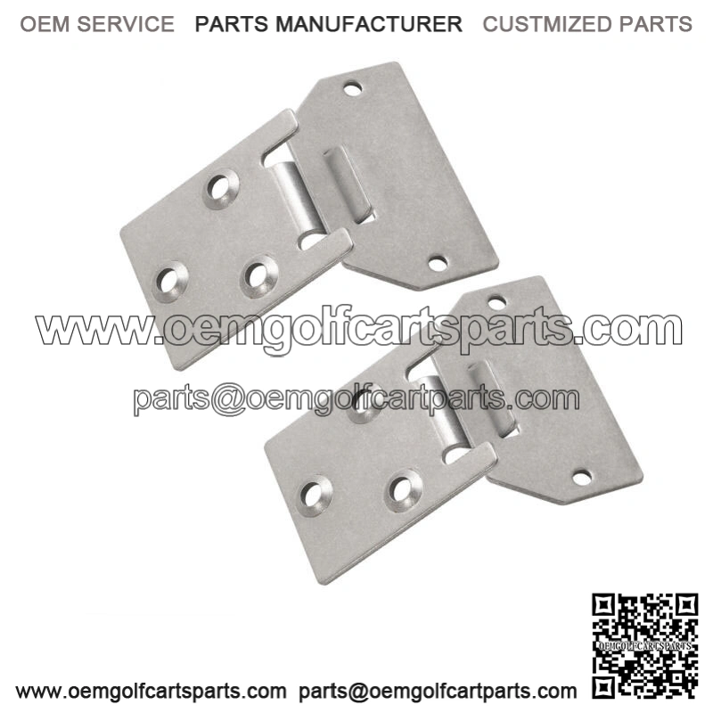 Pair Bottom Seat Hinge Plate For EZGO TXT/Medalist 1995+ Gas Electric Golf Cart