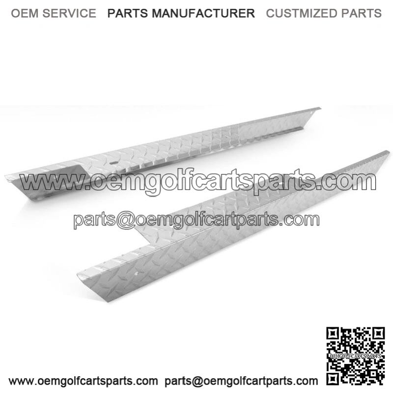 Aluminum Diamond Plate Rocker Panel for EZGO TXT Golf Cart 1996-2013 Slivery