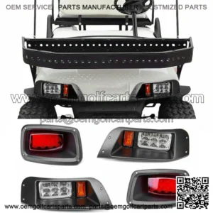 Golf Cart LED Headlight + Tail Light Kit For EZGO TXT Gas or Electric 1996-2013