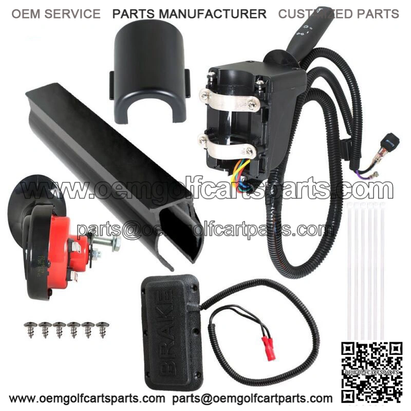 12 Volt Golf Cart LED Light Turn Signal Kit with Horn Brake Hazard Light Switch