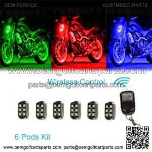 LED Body Glow Neon Accent Lights Pod Kit For Golf Cart EZGO CLUB CAR And YAMAHA