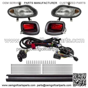Deluxe Full Light Kit for EZGO TXT Freedom Gas Electric 2014 & UP Valor