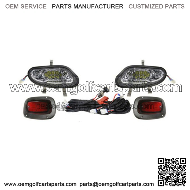 EZGO TXT 2014-UP Valor/Freedom Basic Light Kit LED Headlights w/ LED Taillights