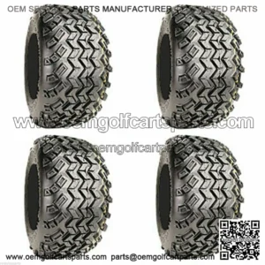Golf Cart Tires 18x9.50-8 All Terrain Off Road Tires with Black Wheels-Set of 4