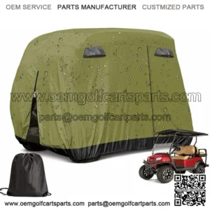 Waterproof Golf Cart Cover for 4 Passenger EZGO Club Car Yamaha-Green