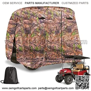 Universal Golf Cart Cover, 4 Passenger Golf Cart Storage Cover for EZGO, Club Car, Yamaha, Rainproof Waterproof Sunproof Dustproof Protection