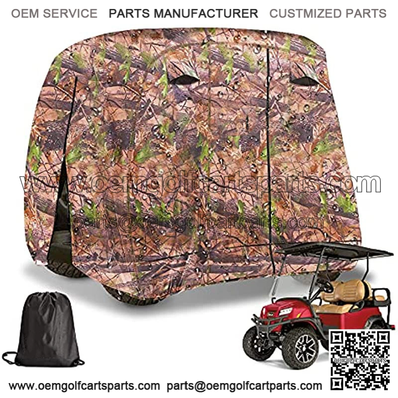 Universal Golf Cart Cover, 4 Passenger Golf Cart Storage Cover for EZGO, Club Car, Yamaha, Rainproof Waterproof Sunproof Dustproof Protection