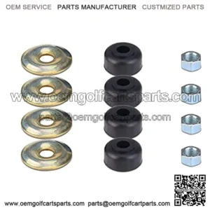 Golf Cart Shock Absorber Cushion Bushing Kit for EZGO TXT Marathon 1989-up, Club Car DS and Precedent 1982-Up, OEM# 1011415 10194G1 10435G1