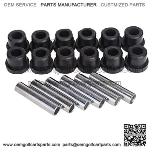 Golf Cart Rear Leaf Spring Bushing Kit for EZGO TXT/Medalist 1994-up, Club Car DS 1992-up, 12 Bushings 6 Metal Spacers