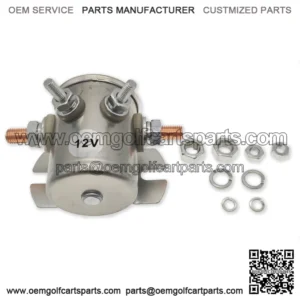 For EZGO Gas Golf Cart 12 Volt 4 Terminal #70 Series Solenoid 12V - 16542G1