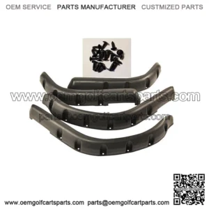 4X EZGO Fender Flares W/ Self Taping Screws For TXT 96-13 36 Volt Golf Cart