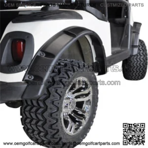 EZGO RXV Golf Cart Fender Flares Front & Rear Set of 4 W/ Self-Taping Screws