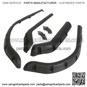 4PCS EZGO TXT Fender Flares Fit 1996-2013 Golf Cart W/ Black Screws