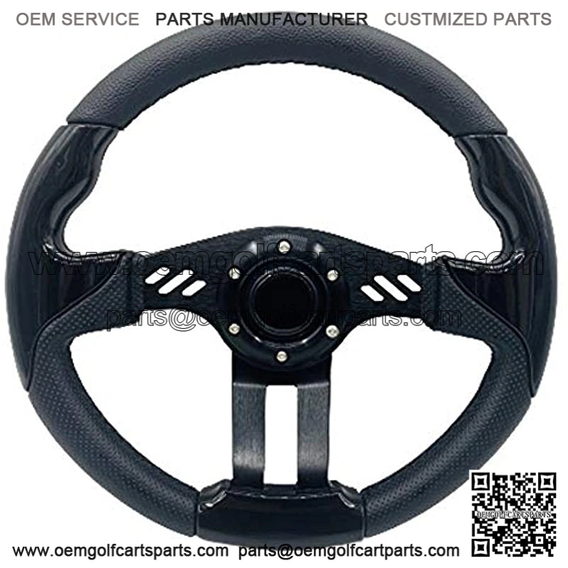 12.5 Inch Golf Cart Steering Wheel Carbon Fiber For Golf Cart Club Car DS & Precedent, EZGO TXT/RXV Yamaha Golf Cart