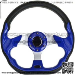Golf Cart Steering Wheel For EZGO TXT RXV Club Car DS Yamaha Blue Hot US
