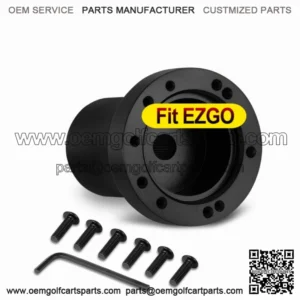 Black Golf Cart Steering Wheel Adapter Fits For EZGO TXT and RXV Golf Cart