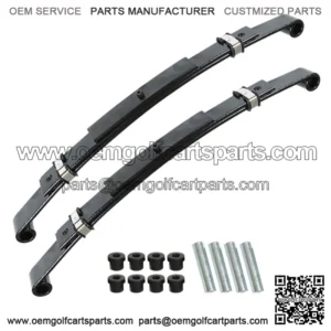 For EZGO TXT 96-13 GAS OR ELECTRIC 3-Leaf Heavy Duty Rear Leaf Springs 2PCS