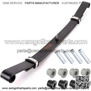 Golf Cart Heavy Duty Front 2-Leaf Spring Kit with Bushings & Sleeves for Club Car DS & Precedent 1981-Up, OEM 103628801