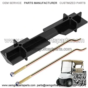 Golf Cart Battery Hold Down Plate with Rods Kit for EZGO TXT RXV 1994-up Gas and Electric Gas and Electric Golf Cart, OEM# 70045G01 01101-G01