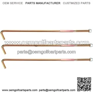 Battery Hold Down Rod J-Bolt & Nut for EZGO RXV 2008-up Electric Golf Cart, Set of 3 PCS, OEM# 602896 00571G2 11098G6