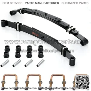 Heavy Duty Golf Cart Rear Leaf Spring Kit 4-leaf Leaf Spring with Bushings & Sleeves for EZGO TXT Golf Cart 1995-2013