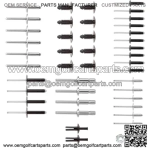 Complete Body Rivet Kit for EZGO TXT Golf Cart Gas & Electric 1994-up 44pc