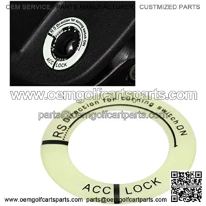 Ignition Switch Decoration Ring Car Motorcycle Luminous Ignition Start Stop Switch Key Hole Ring Circle Cover Trim Universal Ignition Ring Glow in The Dark (Black)