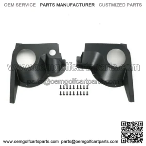 Speaker Housing Pod Set of 2 Black ABS for EZGO TXT Golf Cart - Fits 1994 and up
