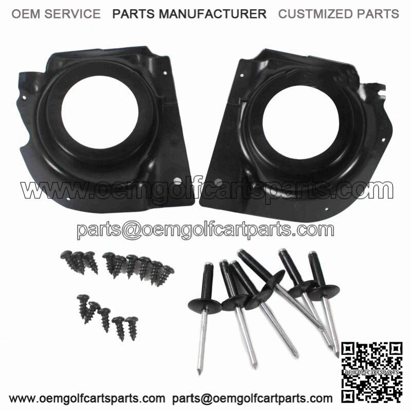 1Pair 5.25" / 6" Golf Car Speaker Pods With Mounting Hardware For EZGO RXV 2008+