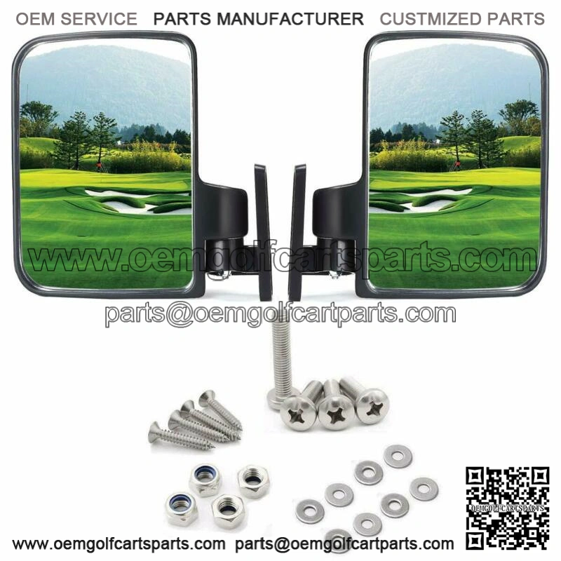Golf Cart Side Mirrors, Rear View Mirror for Club Car Ezgo Yamaha & others