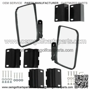 NEW Golf Cart Mirrors, Side Rear View for Club Car Ezgo Yamaha Carts US STOCK