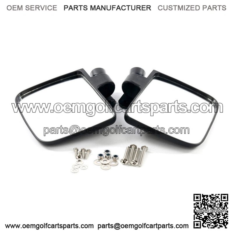 2Pc Folding Adjust Side View Mirrors Club Car, EZGO,Yamaha, Golf Cart 5.5"X 7"