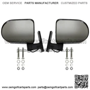 Universal Golf Cart Rear View Side Mirror with LED Indicators for EZGO Club