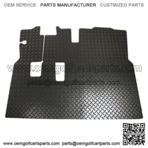 EZGO RXV Golf Cart 2008-Up Diamond Plate Design Floor Mat Shield w/ Horn