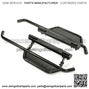 For 1996-2021 EZGO TXT Golf Cart Pair Heavy Duty Nerf Bars / Running Boards