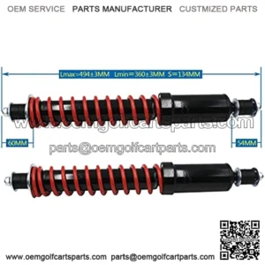 Pair(2) EZGO Medalist/TXT Front and Rear Coil Over Heavy Duty Shocks 70630-G01