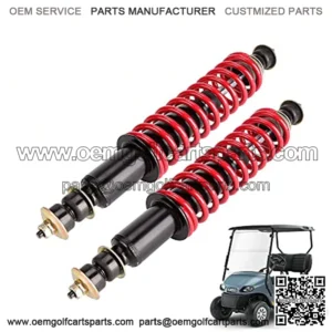 Golf Cart Front/Rear Coil Over Heavy Duty Shock Absorber Spring for EZGO TXT/Medalist 1994-up Newer Gas or Electric, Replaces OEM# 70630-G01 76418-G01