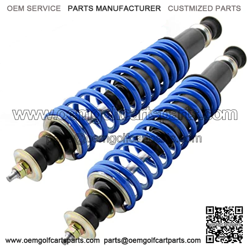 Golf Cart Coil Over Heavy Duty Shocks for EZGO TXT 1994-up Gas and Electric Models, Replaces OEM # 70928-G01 76418-G01, Both Front & Rear Shock Absorbers