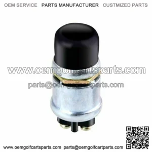 Golf Cart 12V Horn Switch Button w/ Cover Floor Mount For Club Car, EZGO, Yamaha