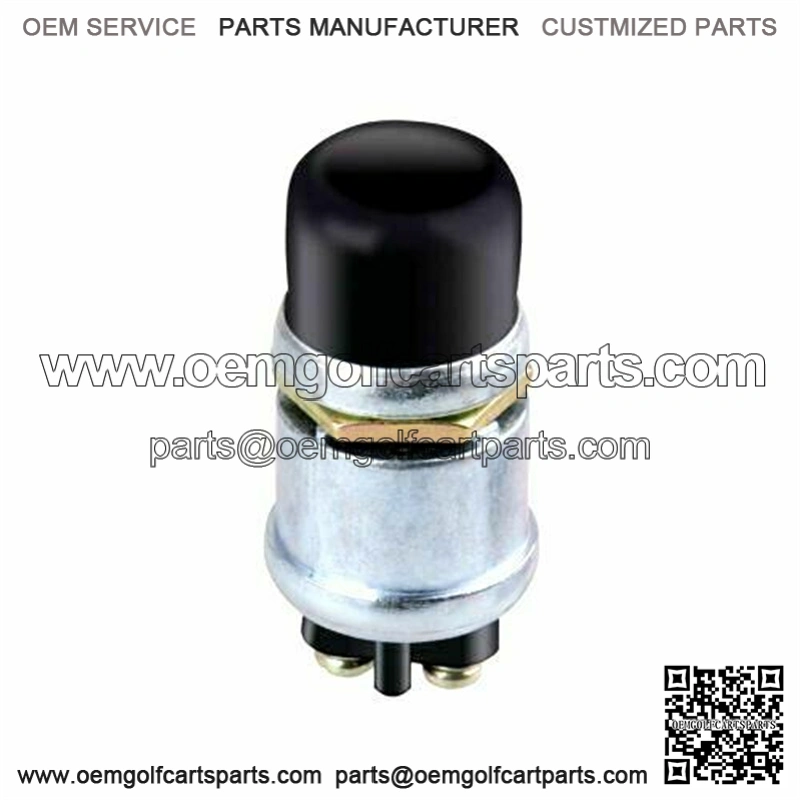 Golf Cart 12V Horn Switch Button w/ Cover Floor Mount For Club Car, EZGO, Yamaha