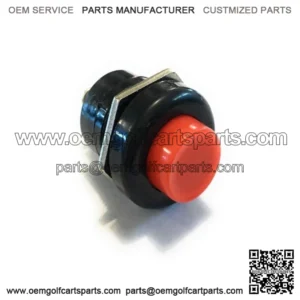 Golf Cart Horn Button 12-Volt Universal Dash Mount Switch, Club Car EZGO Yamaha