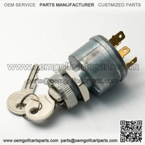 Key Ignition Switch for EZGO TXT Golf Cart- 4 Prong 81+ Gas Electric 33639-G01