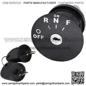 Ignition Key Switch & Keys for EZGO RXV Electric 48V Golf Cart 2008-Up Replaces #605637??609682??611283