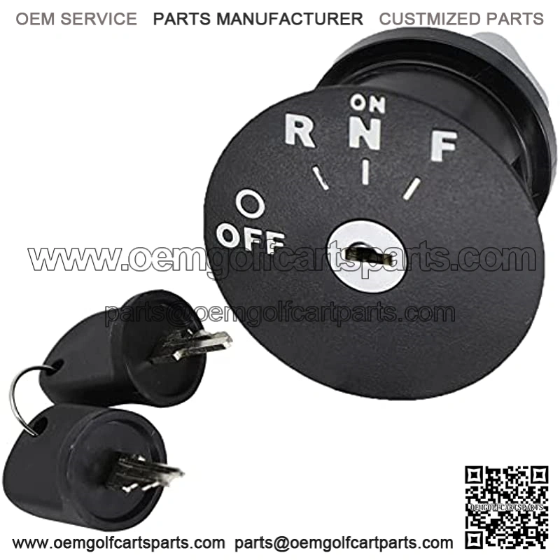 Ignition Key Switch & Keys for EZGO RXV Electric 48V Golf Cart 2008-Up Replaces #605637??609682??611283