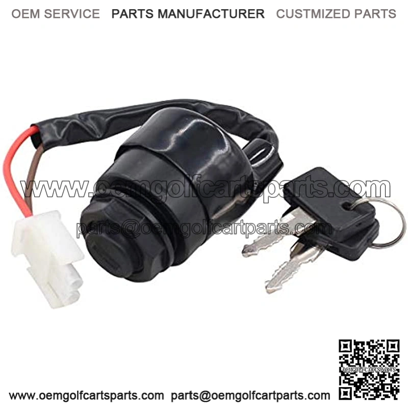 JN8-82510-09 Ignition Switch with Keys for Yamaha Golf Cart G11 G16 G19 G21 Gas or Electric