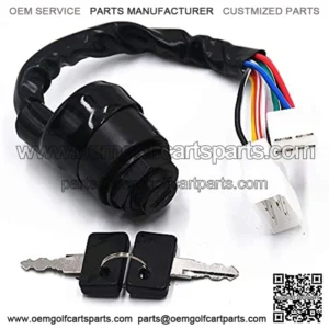 J17-82508-20 Ignition Switch w/Keys Compatible with Yamaha Gas 2 Cycle for Cart G1 Models 1979-1989