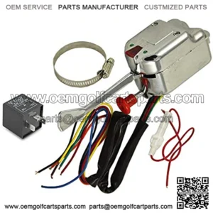 12V Universal Chrome Street Hot Rod Turn Signal Switch for Ford GM Buick Street Rods with 3 Pin LED Turn Blinker Light Flasher Relay